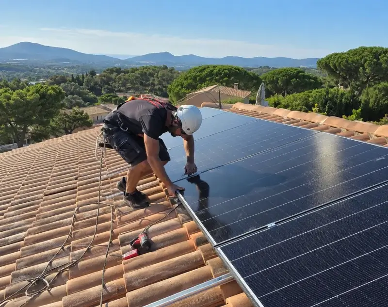 Installateur panneaux solaires Saint-Laurent-de-Carnols — pose photovoltaïque sur toiture